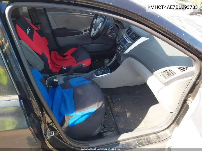 2013 Hyundai Accent Gls VIN: KMHCT4AE7DU293783 Lot: 42665988