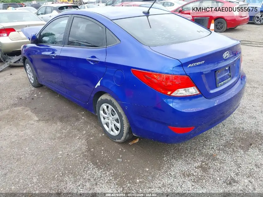2013 Hyundai Accent Gls/Gs VIN: KMHCT4AE0DU555675 Lot: 42763554