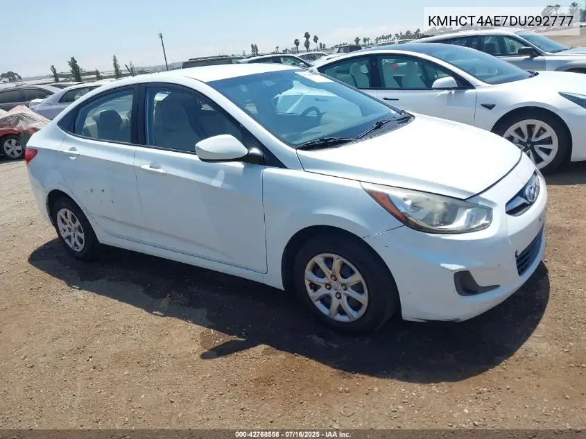 2013 Hyundai Accent Gls VIN: KMHCT4AE7DU292777 Lot: 42768558