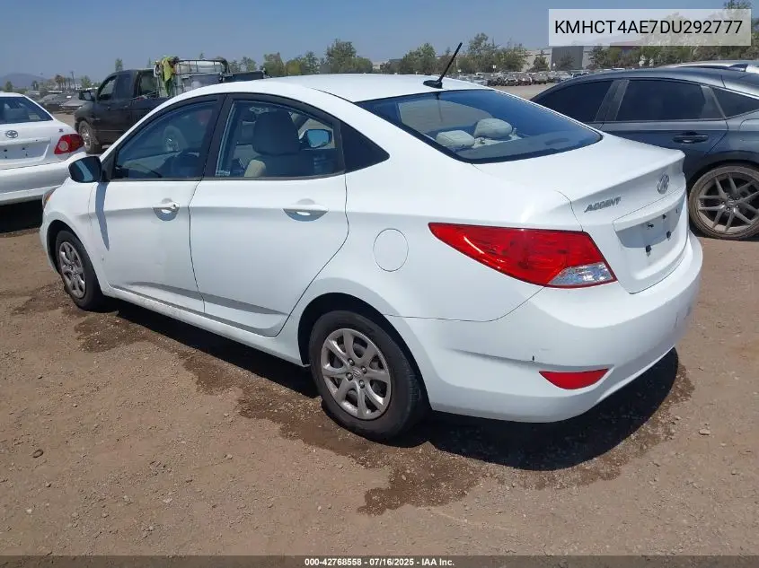 2013 Hyundai Accent Gls VIN: KMHCT4AE7DU292777 Lot: 42768558