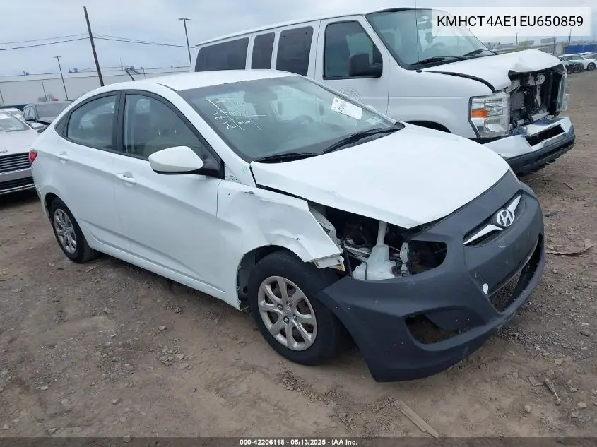 2014 Hyundai Accent Gls VIN: KMHCT4AE1EU650859 Lot: 42206118