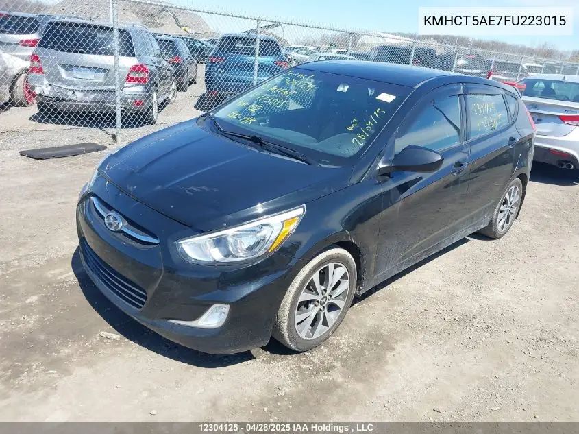 2015 Hyundai Accent VIN: KMHCT5AE7FU223015 Lot: 12304125