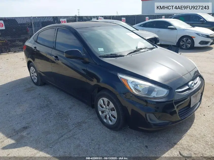 2015 Hyundai Accent Gls VIN: KMHCT4AE9FU927243 Lot: 42269151