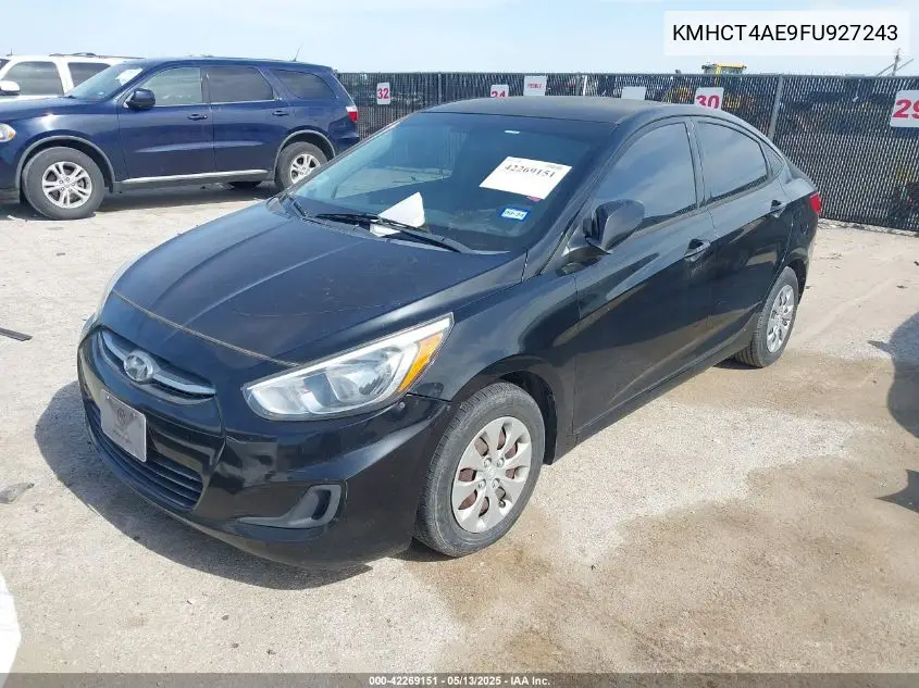 2015 Hyundai Accent Gls VIN: KMHCT4AE9FU927243 Lot: 42269151