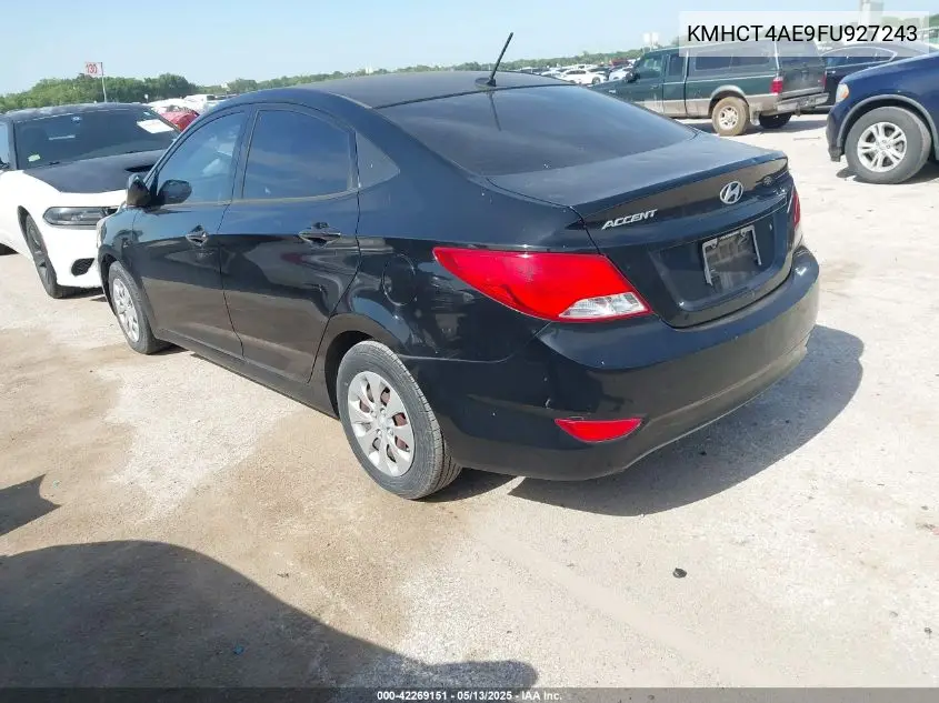 2015 Hyundai Accent Gls VIN: KMHCT4AE9FU927243 Lot: 42269151