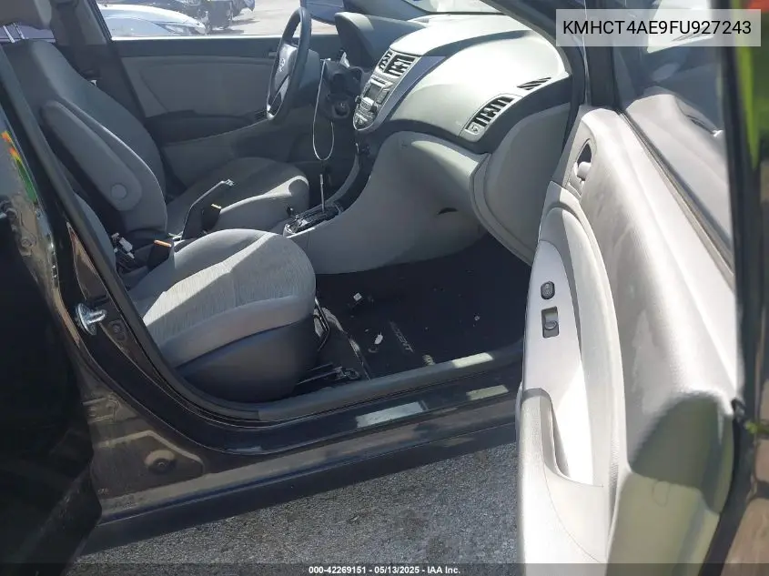 2015 Hyundai Accent Gls VIN: KMHCT4AE9FU927243 Lot: 42269151