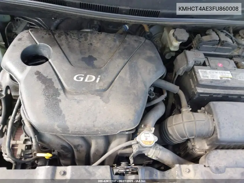 2015 Hyundai Accent Gls VIN: KMHCT4AE3FU860008 Lot: 42611137