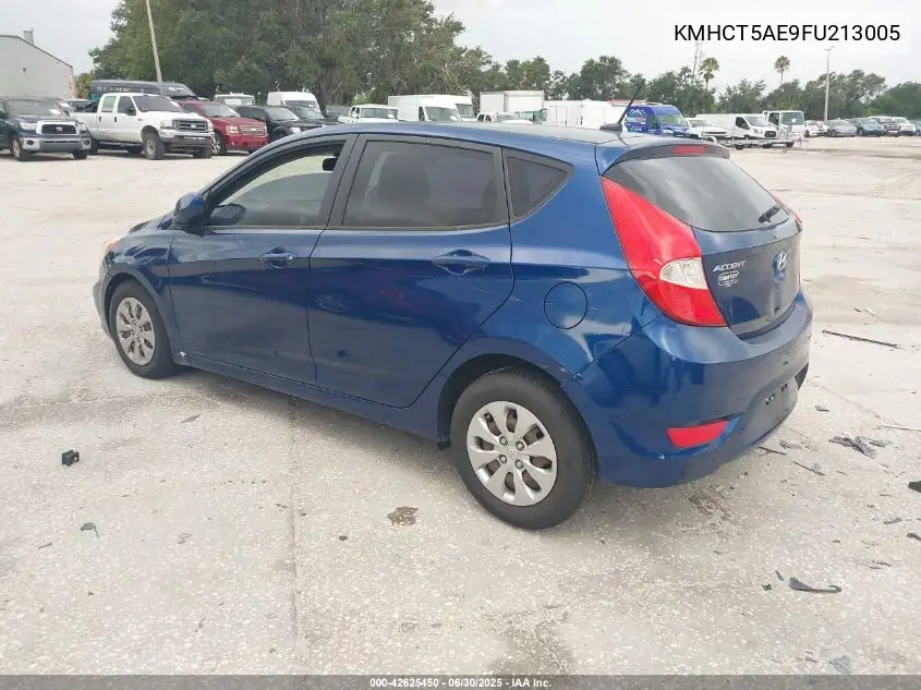 2015 Hyundai Accent Gs VIN: KMHCT5AE9FU213005 Lot: 42625450