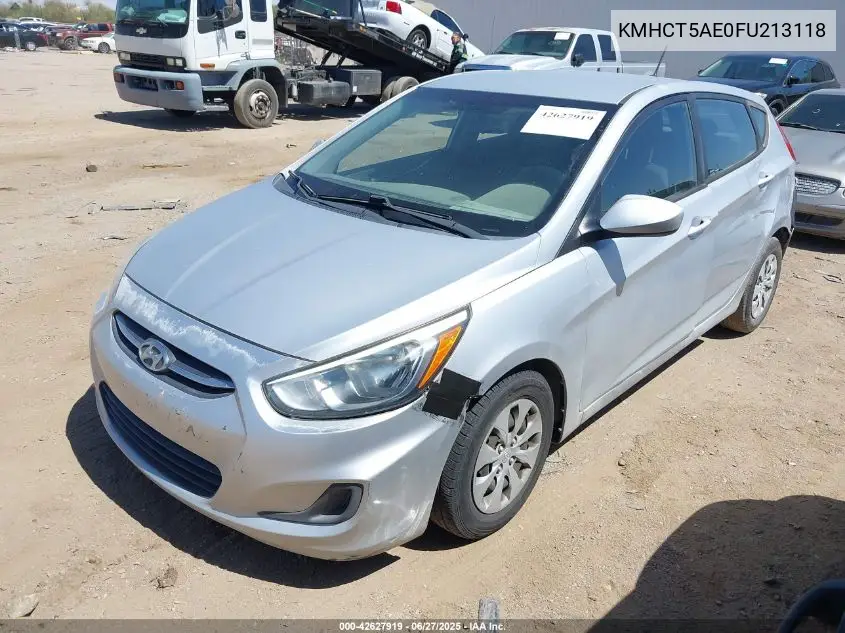 2015 Hyundai Accent Gs VIN: KMHCT5AE0FU213118 Lot: 42627919