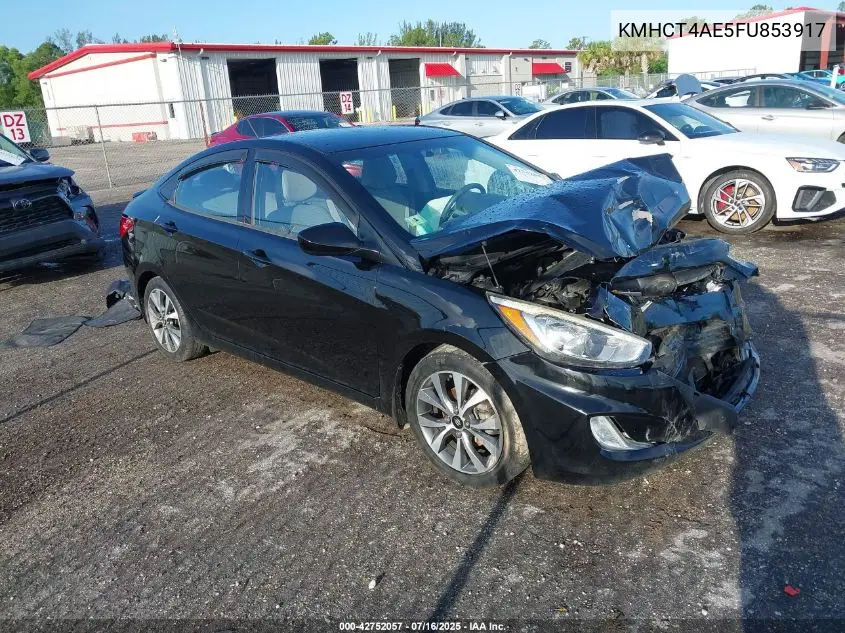 2015 Hyundai Accent Gls VIN: KMHCT4AE5FU853917 Lot: 42752057
