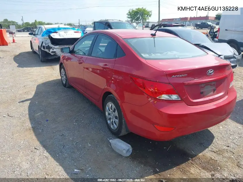 2016 Hyundai Accent Se VIN: KMHCT4AE6GU135228 Lot: 42611552