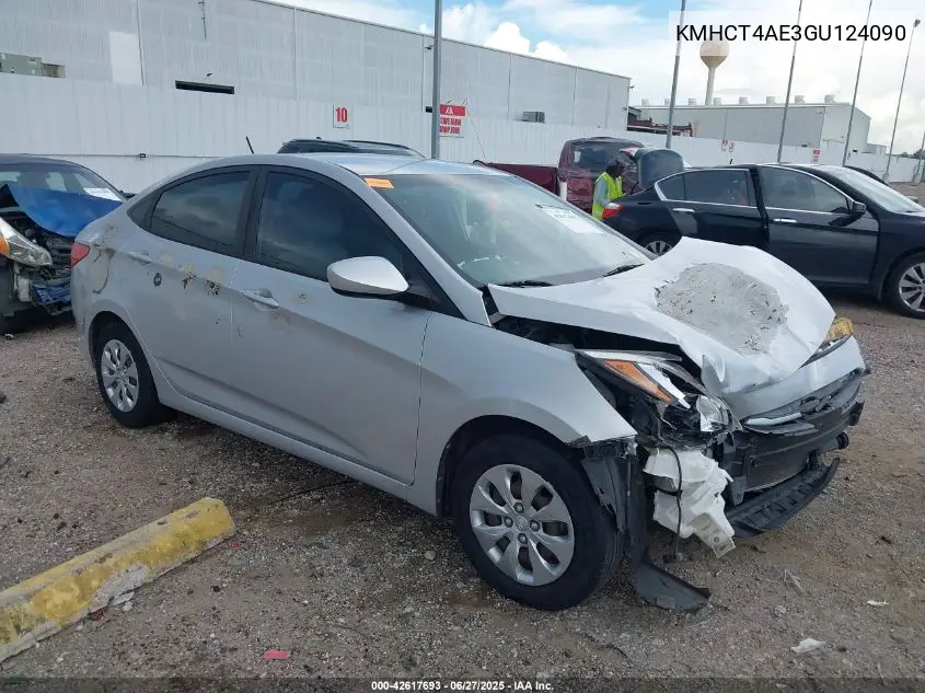2016 Hyundai Accent Se VIN: KMHCT4AE3GU124090 Lot: 42617693