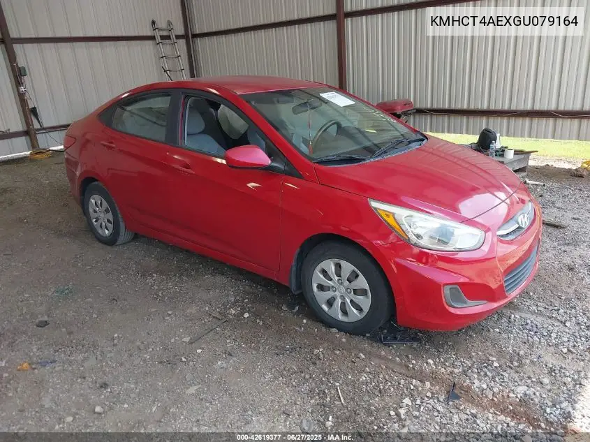 2016 Hyundai Accent Se VIN: KMHCT4AEXGU079164 Lot: 42619377