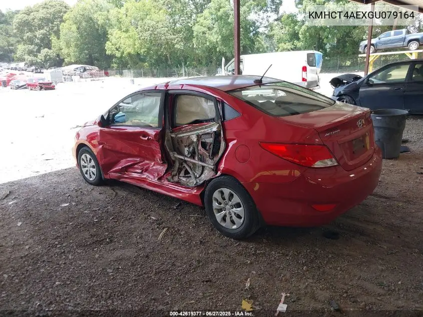 2016 Hyundai Accent Se VIN: KMHCT4AEXGU079164 Lot: 42619377