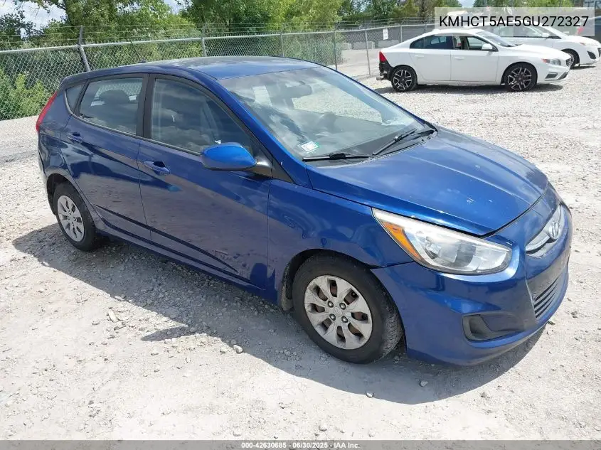 2016 Hyundai Accent Se VIN: KMHCT5AE5GU272327 Lot: 42630685