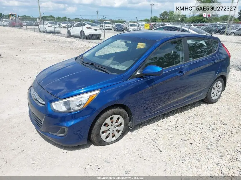 2016 Hyundai Accent Se VIN: KMHCT5AE5GU272327 Lot: 42630685