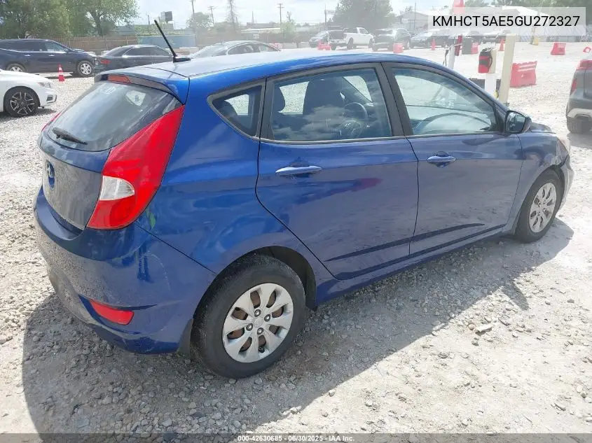 2016 Hyundai Accent Se VIN: KMHCT5AE5GU272327 Lot: 42630685