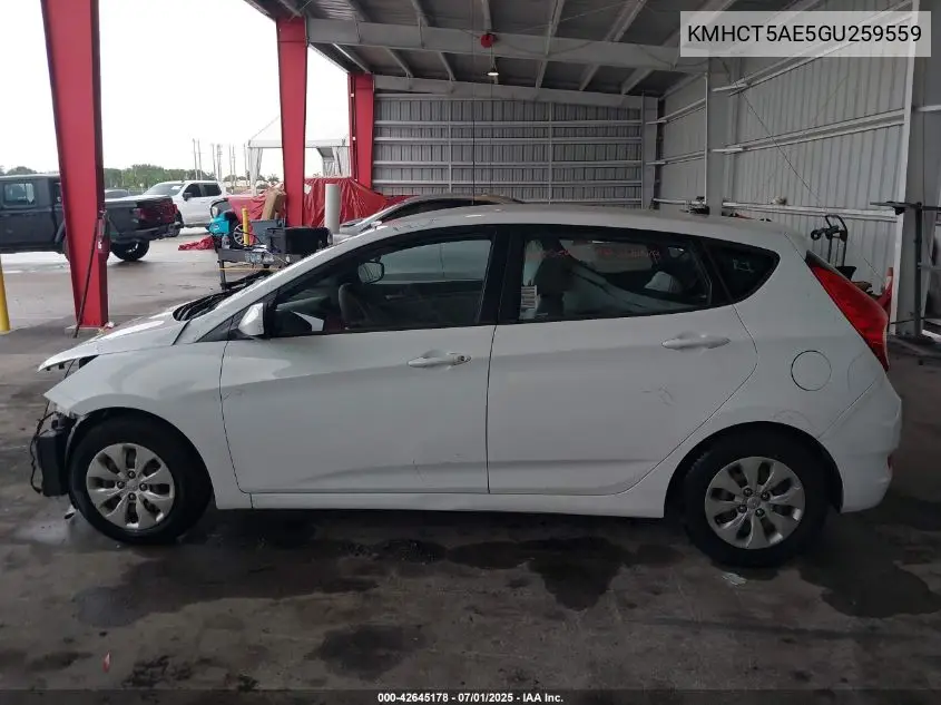 kmhct5ae5gu259559 KMHCT5AE5GU259559 2016 Hyundai Accent Se
