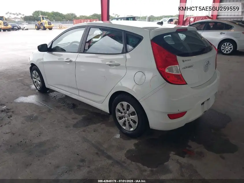 kmhct5ae5gu259559 KMHCT5AE5GU259559 2016 Hyundai Accent Se