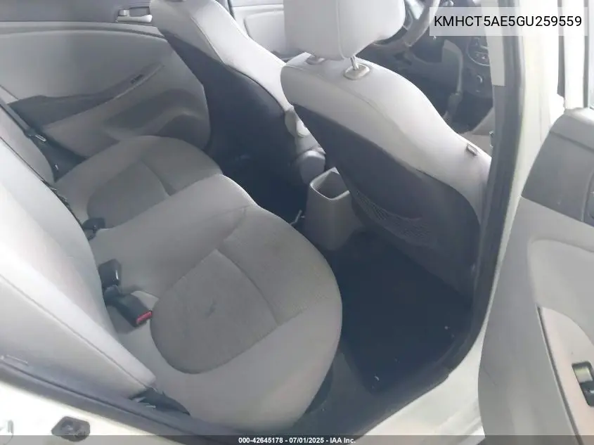 kmhct5ae5gu259559 KMHCT5AE5GU259559 2016 Hyundai Accent Se