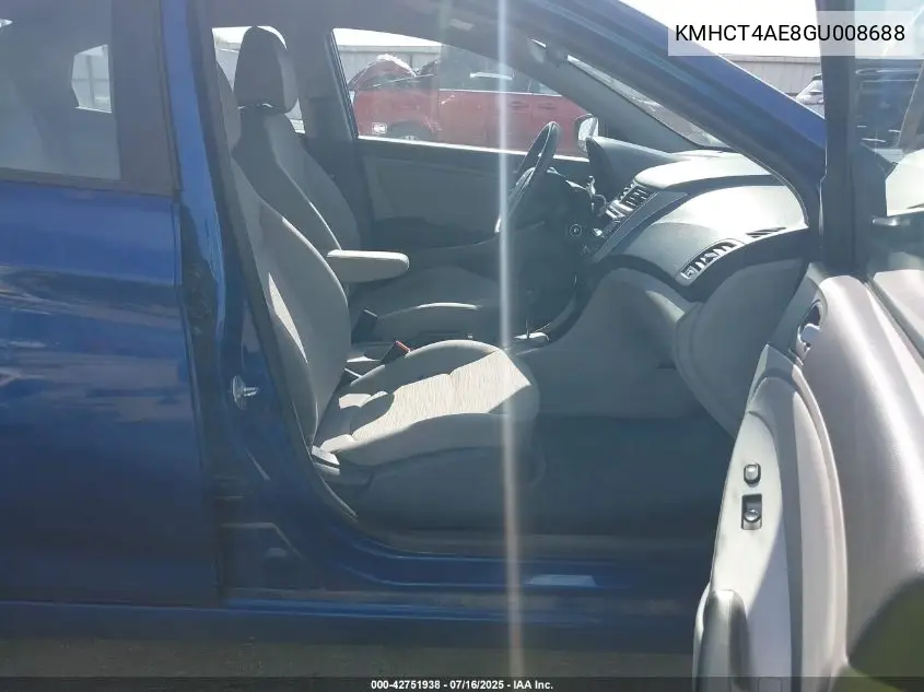 kmhct4ae8gu008688 KMHCT4AE8GU008688 2016 Hyundai Accent Se