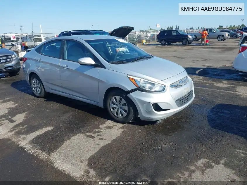 2016 Hyundai Accent Se VIN: KMHCT4AE9GU084775 Lot: 42761468