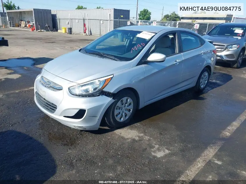 2016 Hyundai Accent Se VIN: KMHCT4AE9GU084775 Lot: 42761468
