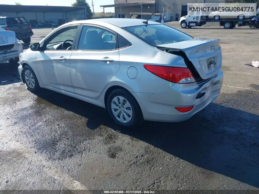 2016 Hyundai Accent Se VIN: KMHCT4AE9GU084775 Lot: 42761468