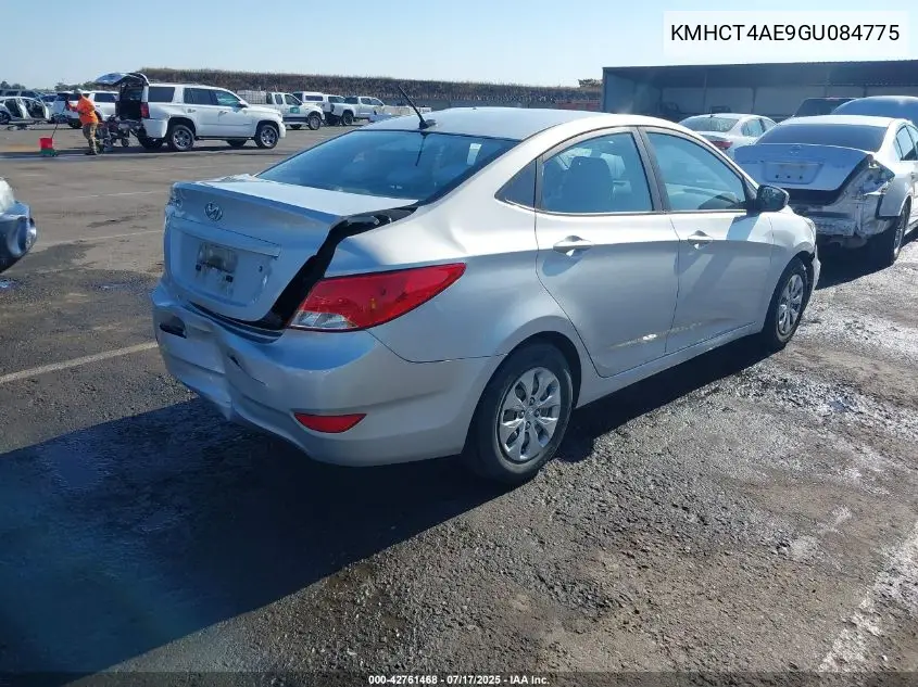2016 Hyundai Accent Se VIN: KMHCT4AE9GU084775 Lot: 42761468
