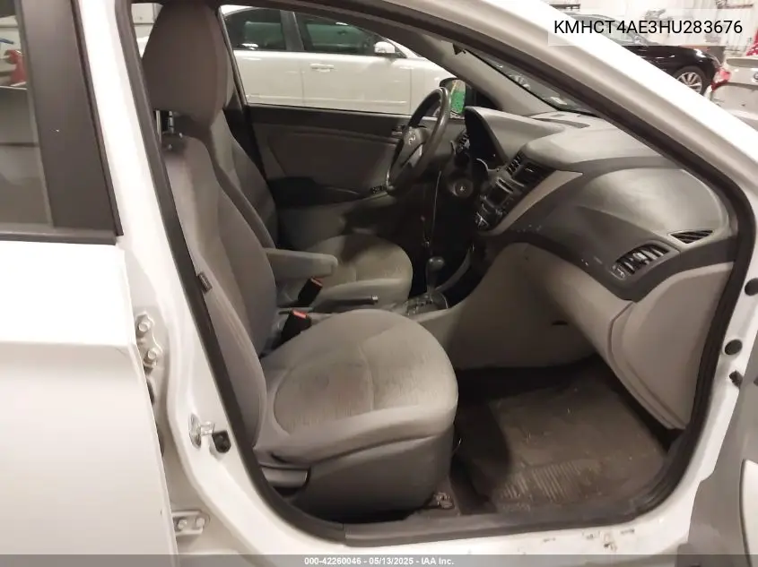 2017 Hyundai Accent Se VIN: KMHCT4AE3HU283676 Lot: 42260046