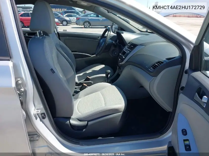 2017 Hyundai Accent Se VIN: KMHCT4AE2HU172729 Lot: 42576275