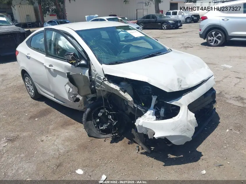 2017 Hyundai Accent Se VIN: KMHCT4AE1HU237327 Lot: 42615352