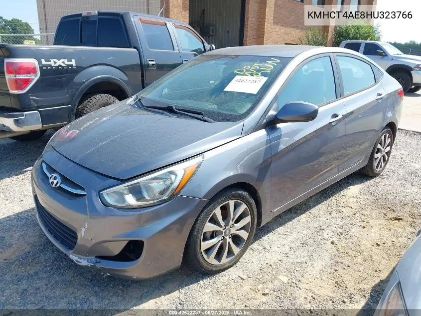 2017 Hyundai Accent Value Edition VIN: KMHCT4AE8HU323766 Lot: 42622287