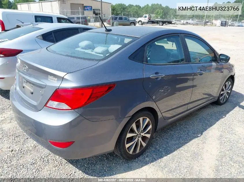 2017 Hyundai Accent Value Edition VIN: KMHCT4AE8HU323766 Lot: 42622287