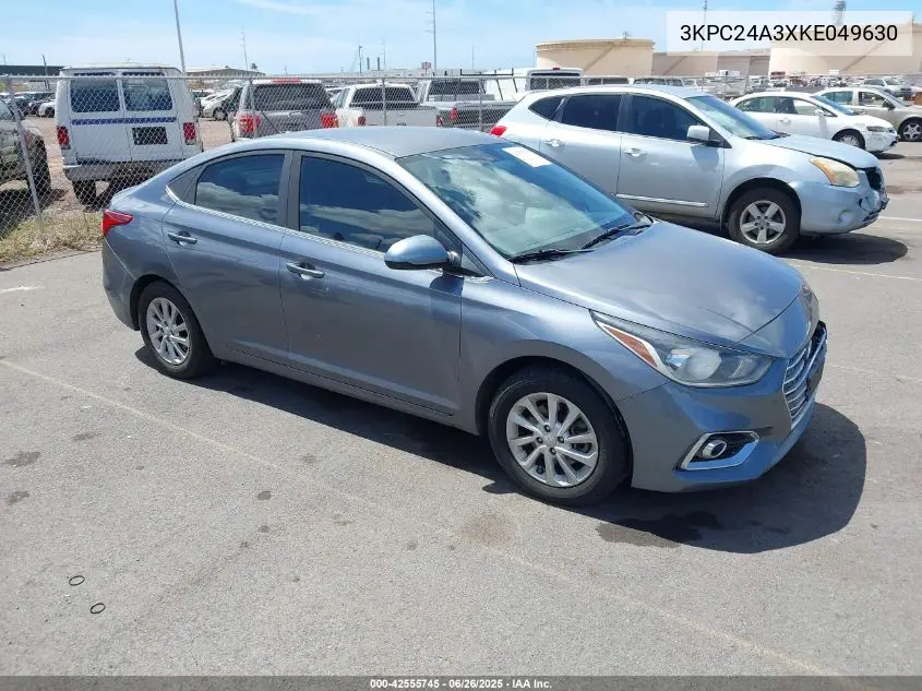 2019 Hyundai Accent Sel VIN: 3KPC24A3XKE049630 Lot: 42555745