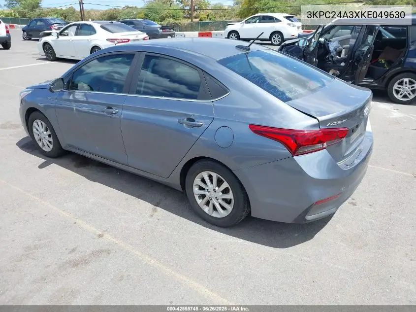 2019 Hyundai Accent Sel VIN: 3KPC24A3XKE049630 Lot: 42555745