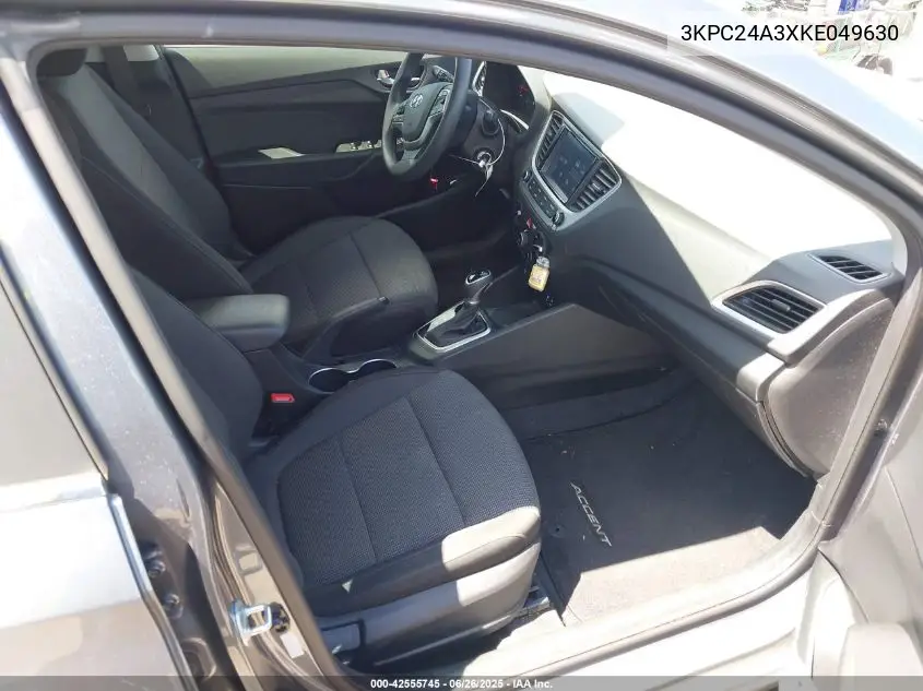 2019 Hyundai Accent Sel VIN: 3KPC24A3XKE049630 Lot: 42555745