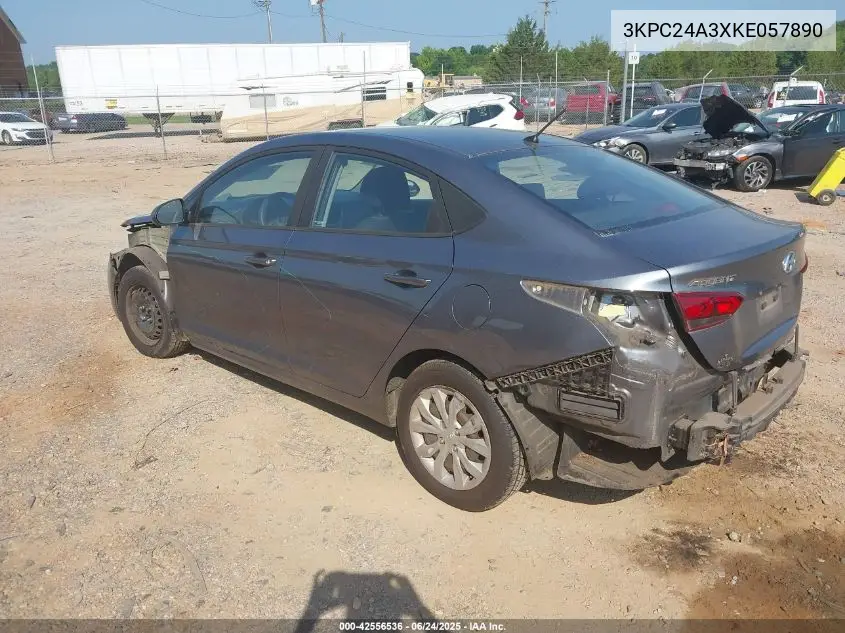 2019 Hyundai Accent Se VIN: 3KPC24A3XKE057890 Lot: 42556536