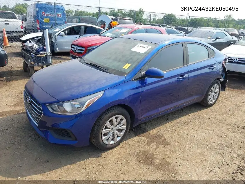 3KPC24A32KE050495 2019 Hyundai Accent Se