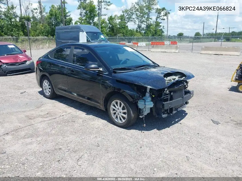 2019 Hyundai Accent Sel VIN: 3KPC24A39KE066824 Lot: 42626963