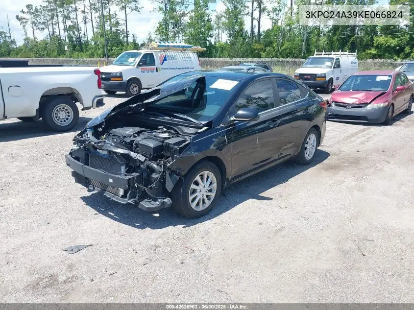 2019 Hyundai Accent Sel VIN: 3KPC24A39KE066824 Lot: 42626963