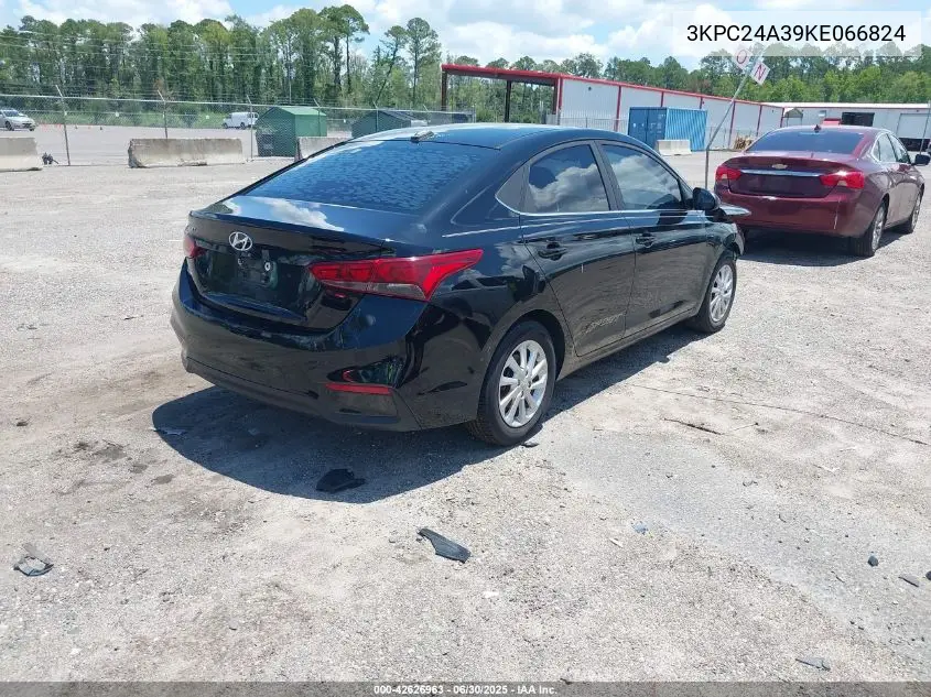 2019 Hyundai Accent Sel VIN: 3KPC24A39KE066824 Lot: 42626963