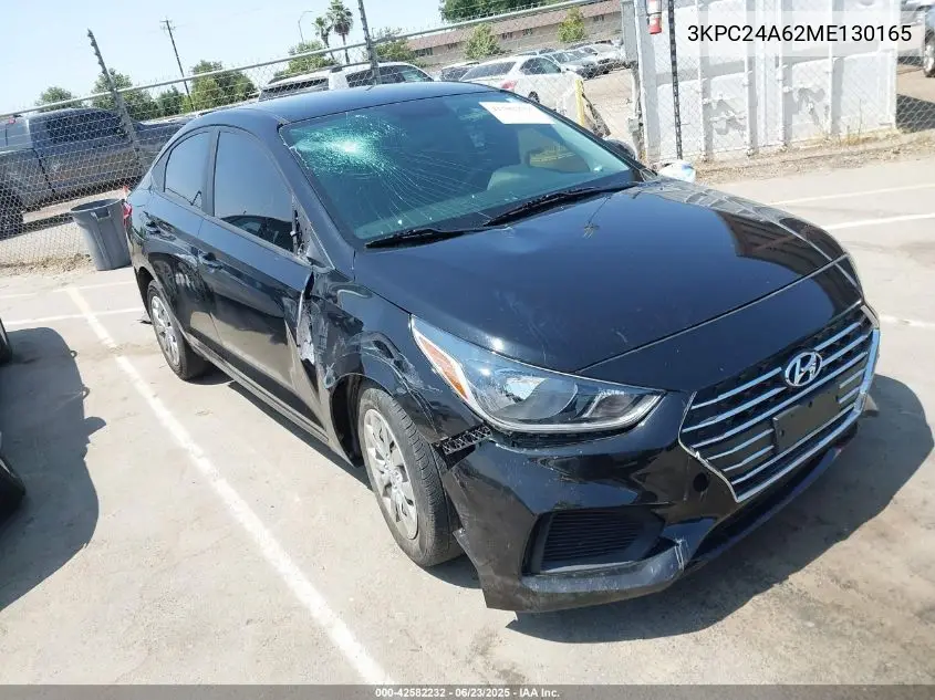 2021 Hyundai Accent Se VIN: 3KPC24A62ME130165 Lot: 42582232