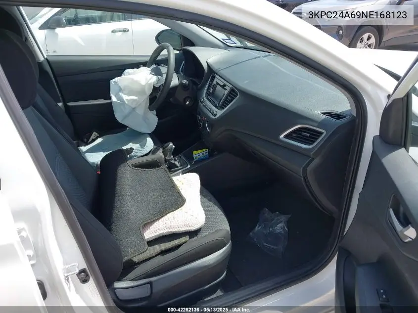 2022 Hyundai Accent Se VIN: 3KPC24A69NE168123 Lot: 42262136