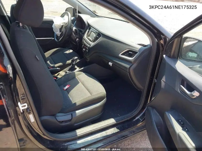 2022 Hyundai Accent Se VIN: 3KPC24A61NE175325 Lot: 42637107