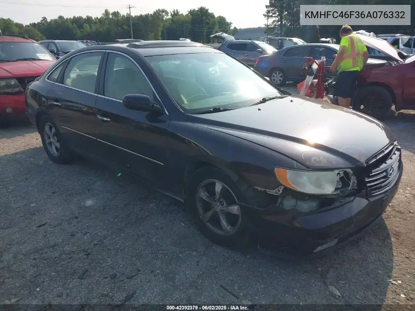 2006 Hyundai Azera Limited/Se VIN: KMHFC46F36A076332 Lot: 42392379