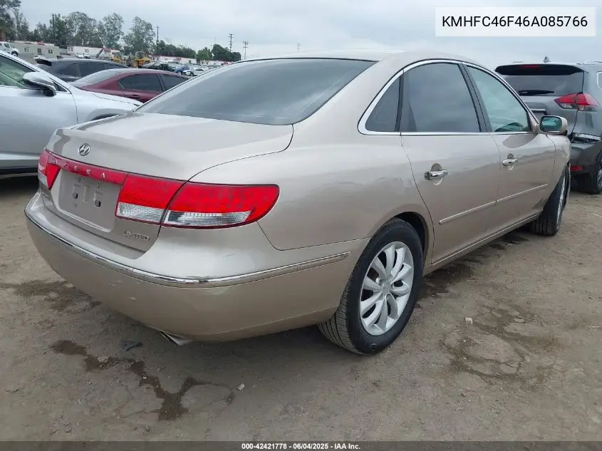 2006 Hyundai Azera Limited/Se VIN: KMHFC46F46A085766 Lot: 42421778