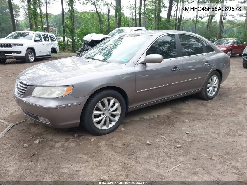 2006 Hyundai Azera Limited/Se VIN: KMHFC46F56A089678 Lot: 42449327