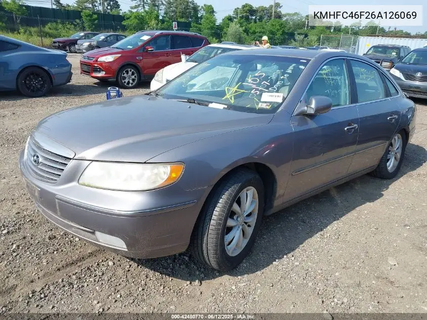 2006 Hyundai Azera Limited/Se VIN: KMHFC46F26A126069 Lot: 42480770