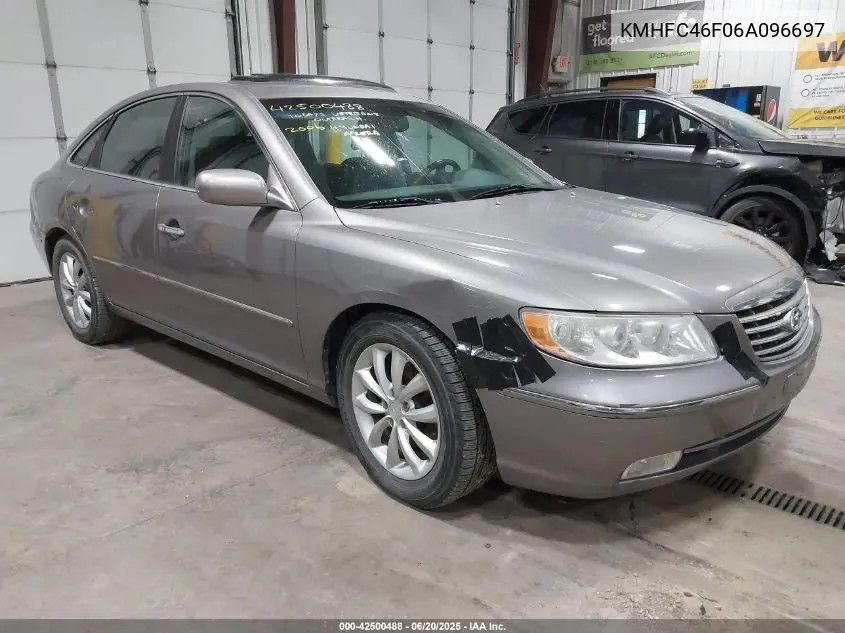 2006 Hyundai Azera Limited/Se VIN: KMHFC46F06A096697 Lot: 42500488